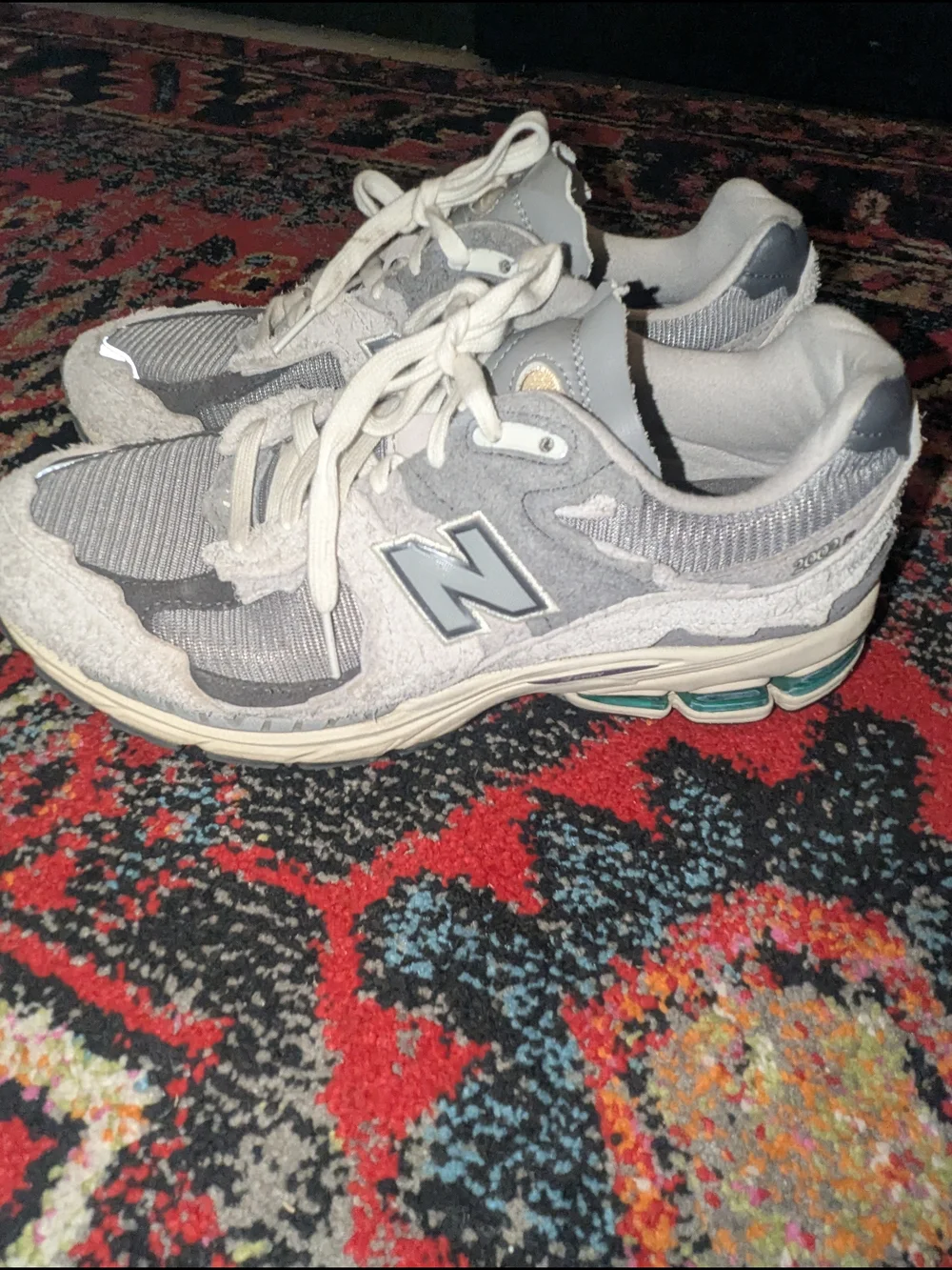 New Balance Grey 'N' Logo Running Sneakers